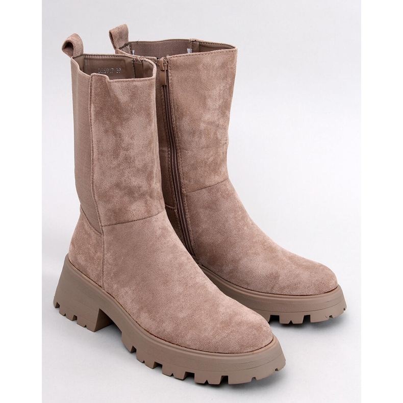 Stivaletti Chelsea alti Seuss Khaki beige 1