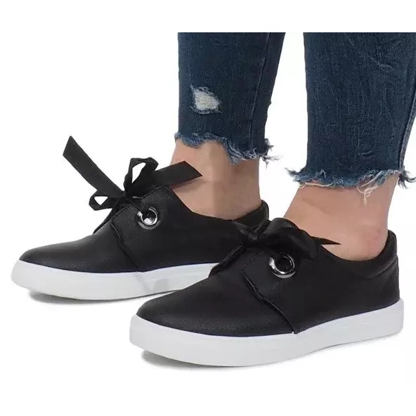 Sneakers Nere con Fiocchi Lou nero 1