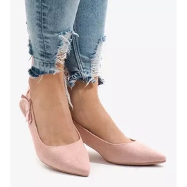 Décolleté rosa su tacco B-43 1