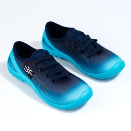 Sneakers slip-on Shelovet da bambino di colore blu navy 1