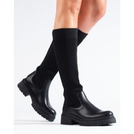 Stivaletti slip-on neri di Shelovet nero 1