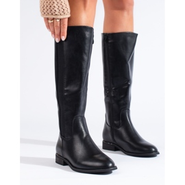 Shelovet stivali classici neri da donna nero 1