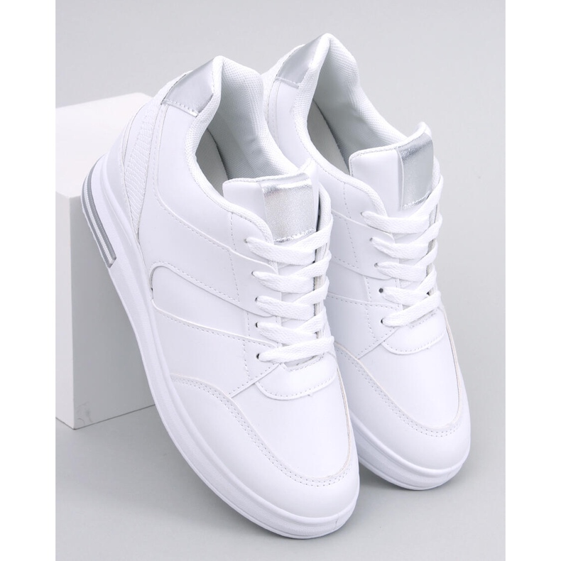 Sneakers con zeppa Rinno bianche bianca 1