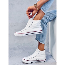 Sneakers in tela Jude White alla caviglia bianca 2