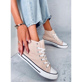 Sneakers in tela per la caviglia Jude Khaki beige 2