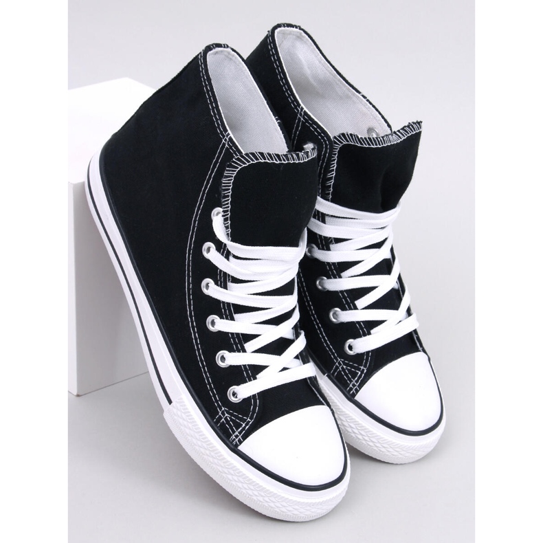 Jude Scarpe da ginnastica in tela nera nero 1