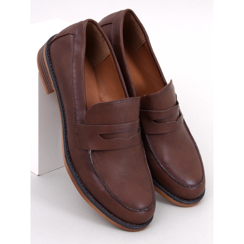 Mocassini classici da donna Rhodes Cuoio marrone 1