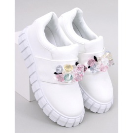 Francesine con plateau Worth White bianco 1