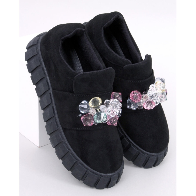 Francesine con plateau Worth Black nero 1