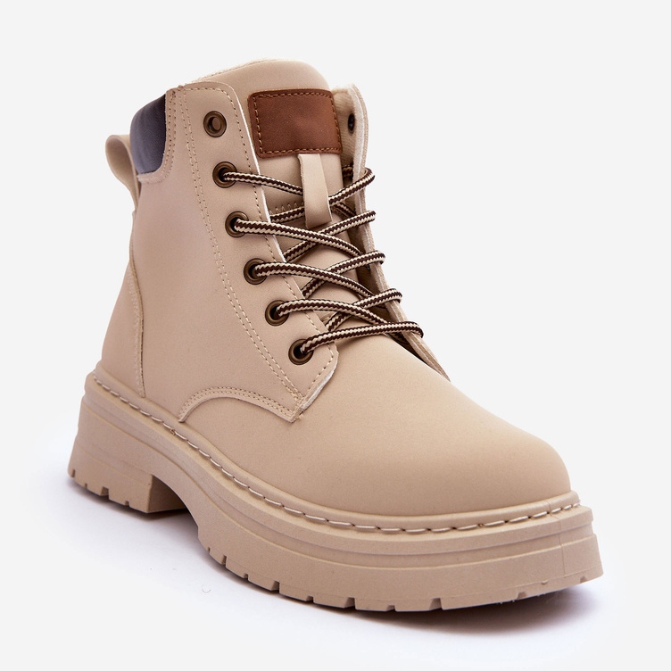 Stivali Trapper da donna Corbin beige chiaro caldo 1