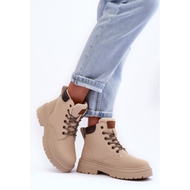 Stivali Trapper da donna Corbin beige chiaro caldo 2