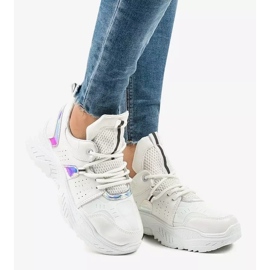 Sneakers sportive bianche K-505 bianco 2