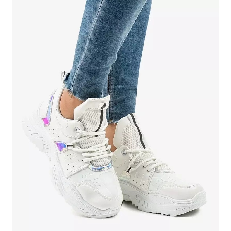 Sneakers sportive bianche K-505 bianco 2