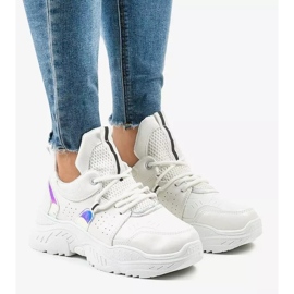 Sneakers sportive bianche K-505 bianco 1