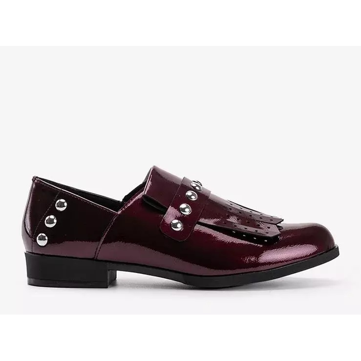 Scarpe slip-on marroni Cassidy da donna rosso 1