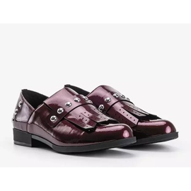 Scarpe slip-on marroni Cassidy da donna rosso 2