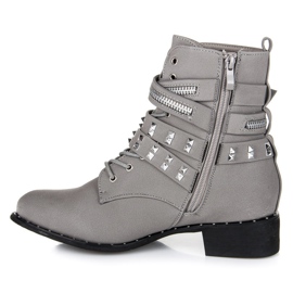 Vices New Collection Lavoro di stivali da roccia grigio 1