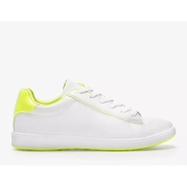 Neon Yellow Carol sneakers bianche da donna bianca 1