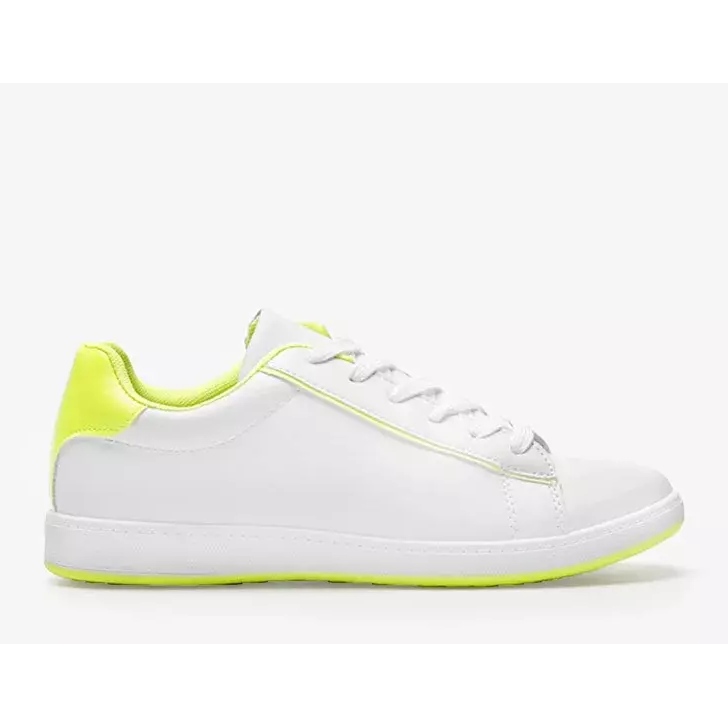 Neon Yellow Carol sneakers bianche da donna bianca 1