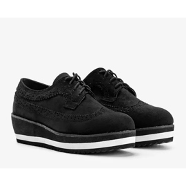 Scarpe in camoscio nero su suola alta Camryn 2