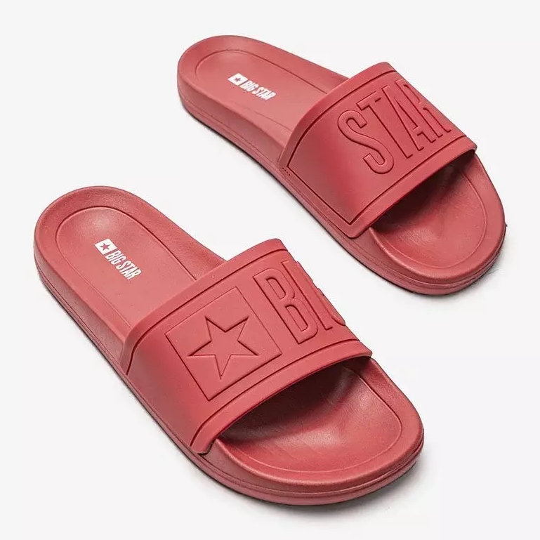 Pantofole da uomo Lopez rosse Big Star rosso 2