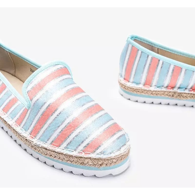 Espadrillas a righe blu Ottawa rosa 2
