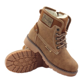 American Club Stivali invernali, stivali, pantofole, cammello americano 1904 marrone multicolore 3