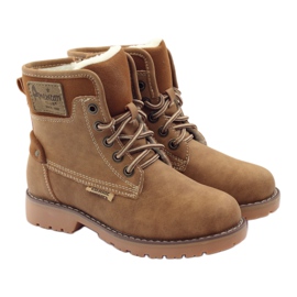 American Club Stivali invernali, stivali, pantofole, cammello americano 1904 marrone multicolore 4