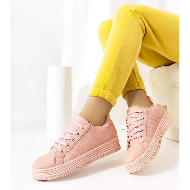 Sneakers rosa sulla piattaforma Leonor 1