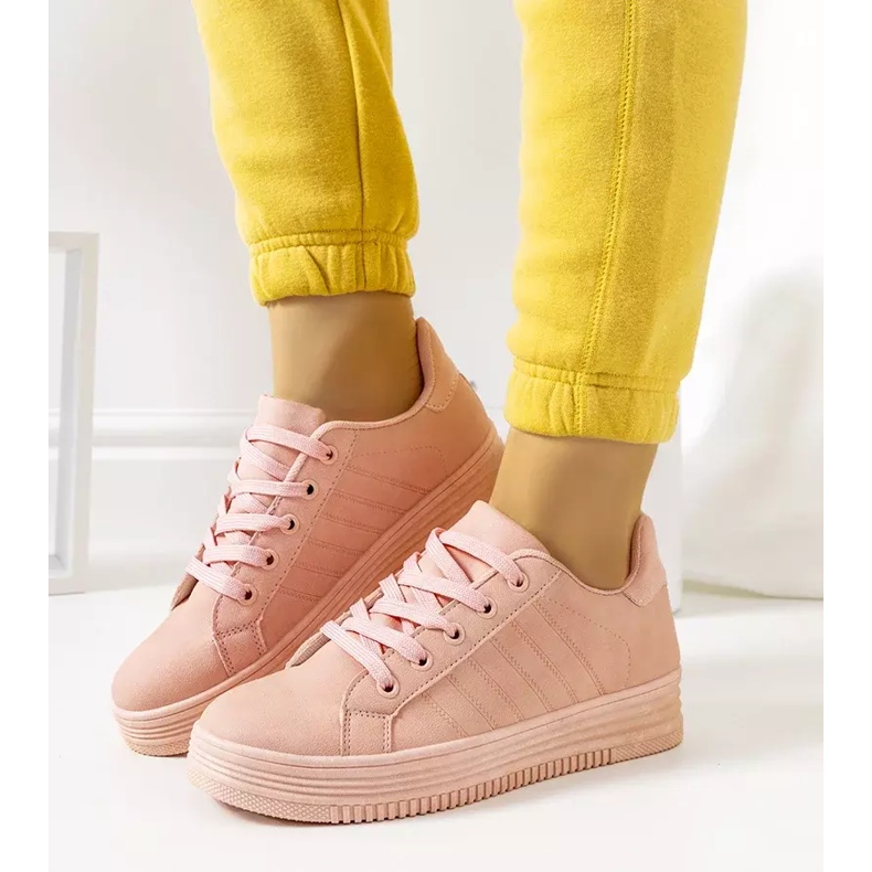Sneakers rosa sulla piattaforma Leonor 2