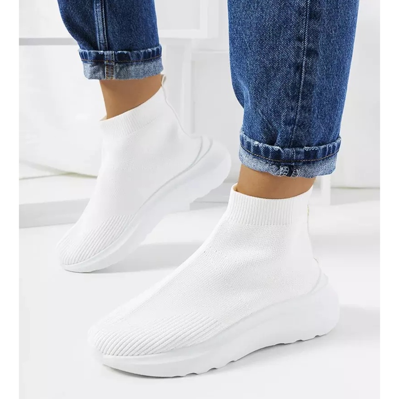 Sneakers alte bianche di Jennifer bianco 1