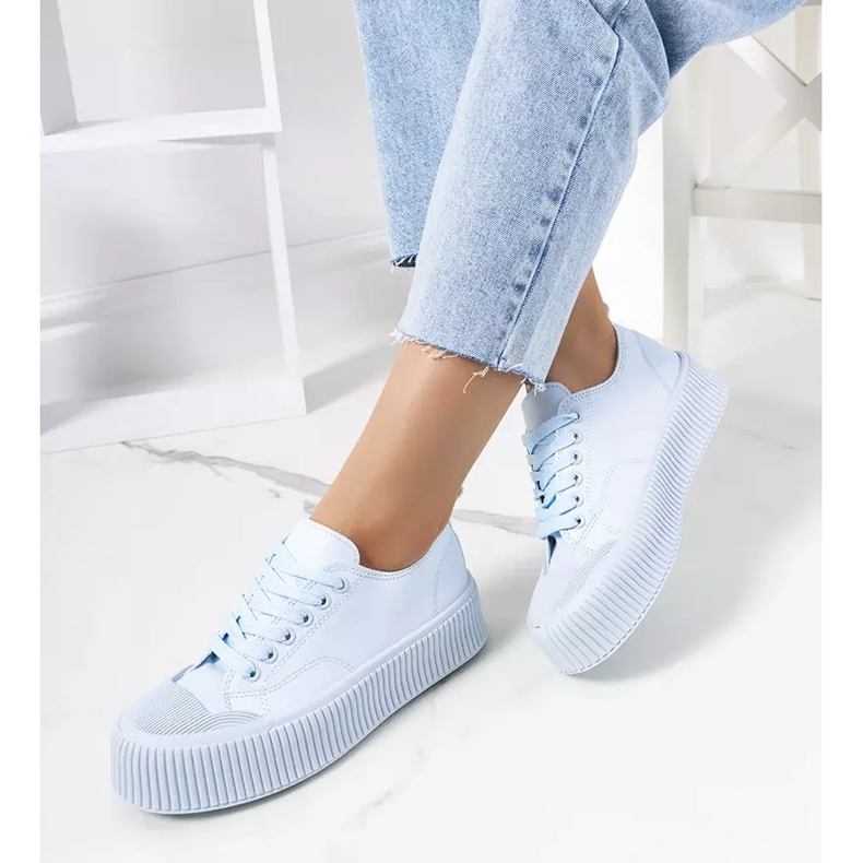 Sneakers da donna blu Moises 2