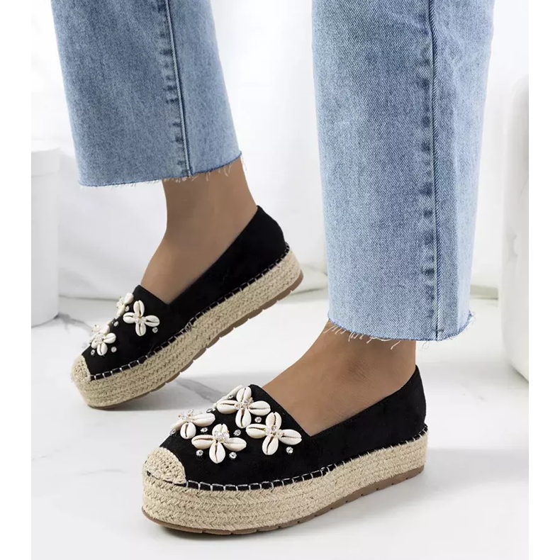 Espadrillas nere sulla piattaforma Paffen nero 1