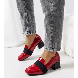 Scarpe laccate rosse sul palo di Tammy rosso 1