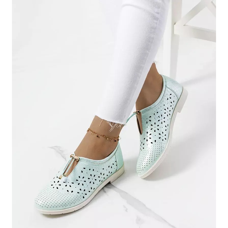Scarpe Holm traforate verdi verde 1