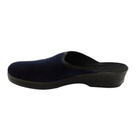 Pantofole da donna con ricamo Befado 219d426 blu blu navy 2