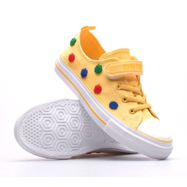 Sneakers Per Bambini Con Velcro Big Star JJ374056 Giallo 5