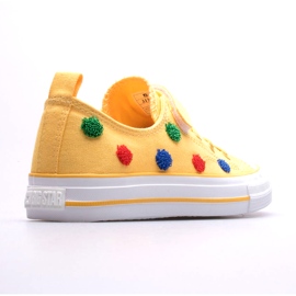 Sneakers Per Bambini Con Velcro Big Star JJ374056 Giallo 2