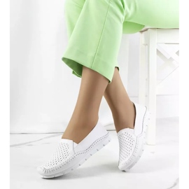 Mocassini Juiz in pelle bianca 2