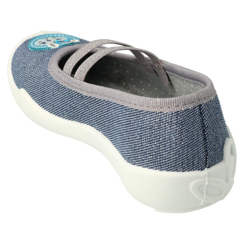 Pantofole per bambini Befado con coniglio 116X298 grigio/argento 2