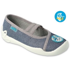 Pantofole per bambini Befado con coniglio 116X298 grigio/argento 3