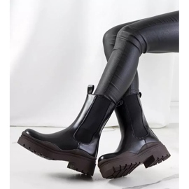 Stivali neri con suola Nester marrone nero 2