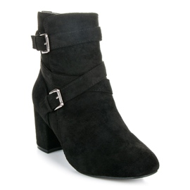 Seastar Stivaletti in camoscio con tacco alto nero 1