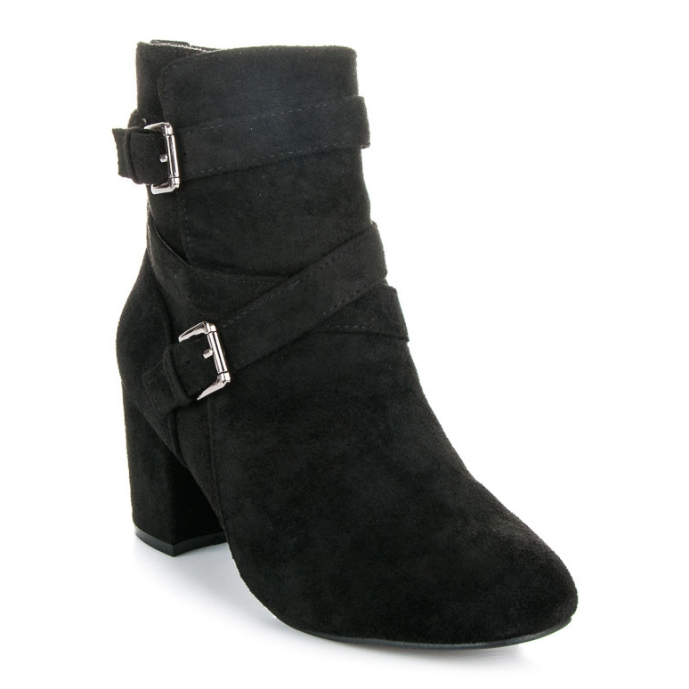 Seastar Stivaletti in camoscio con tacco alto nero 1