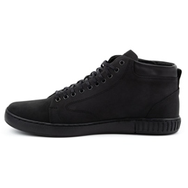 Polbut Scarpe creepers da uomo in pelle 2108sw nere nero 1
