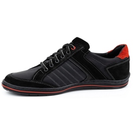 KOMODO Scarpe da uomo in pelle lucida 236K nere nero 1
