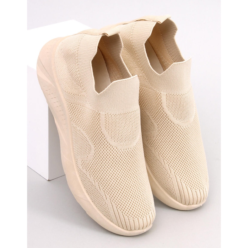 Scarpe sportive a calzino Goff Beige 1