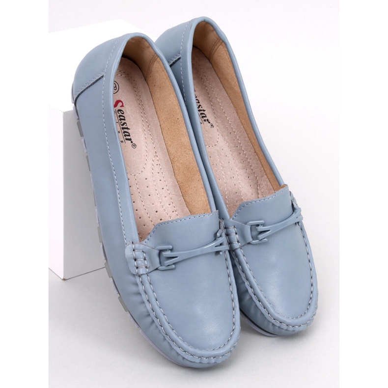 Mocassini classici con soletta in pelle Debell Blu 1