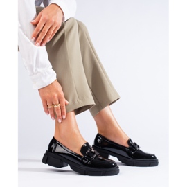 Scarpe Shelovet da donna in vernice nera nero 2