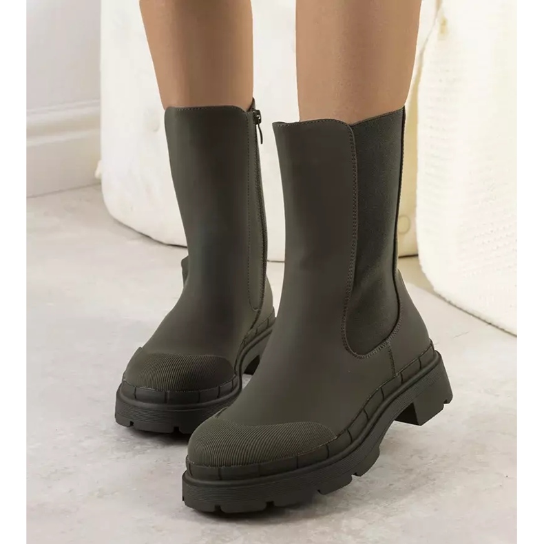 BM Stivaletti Antede verde opaco 1